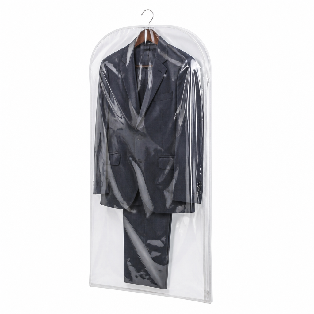 Transparent PEVA Suit Cover - Dust-Proof