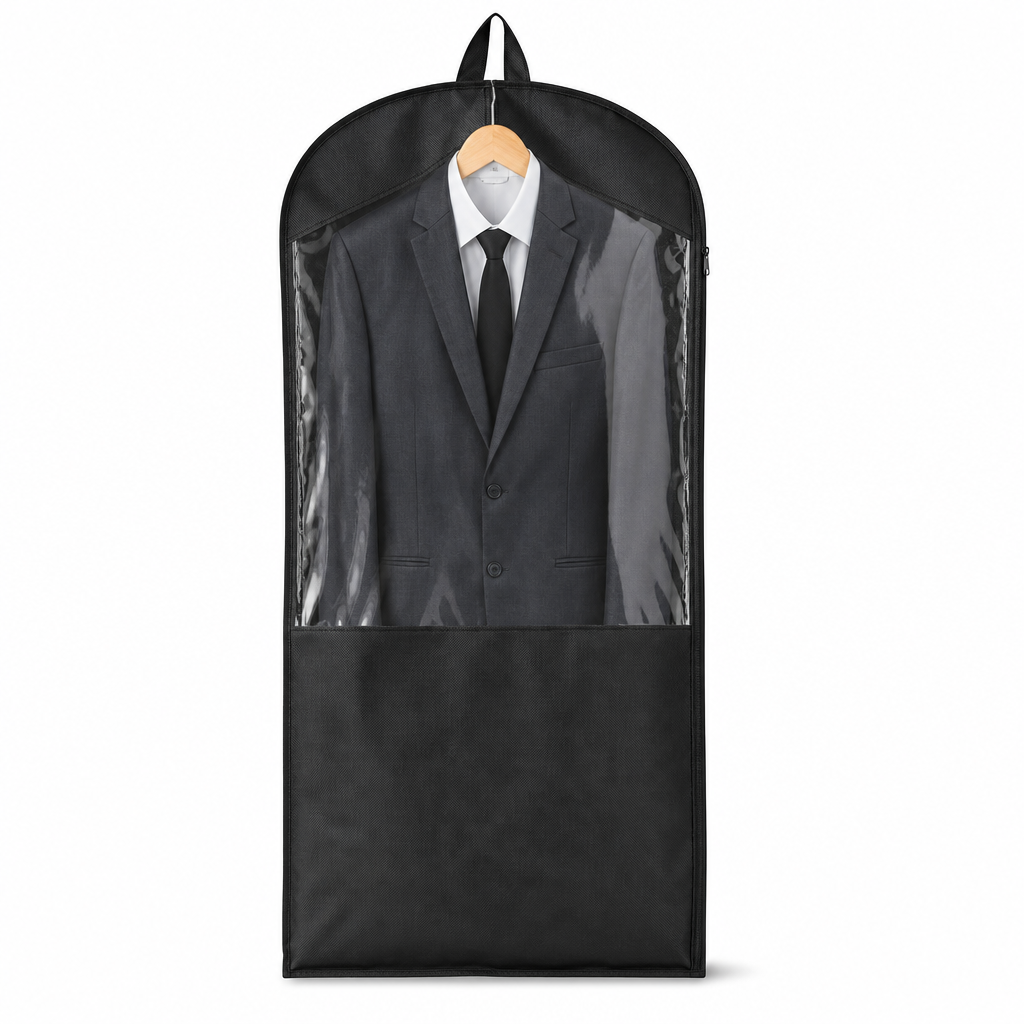 Hanging Suit Bag with Transparent Window Hanging Suit Bag With Window by Stolora