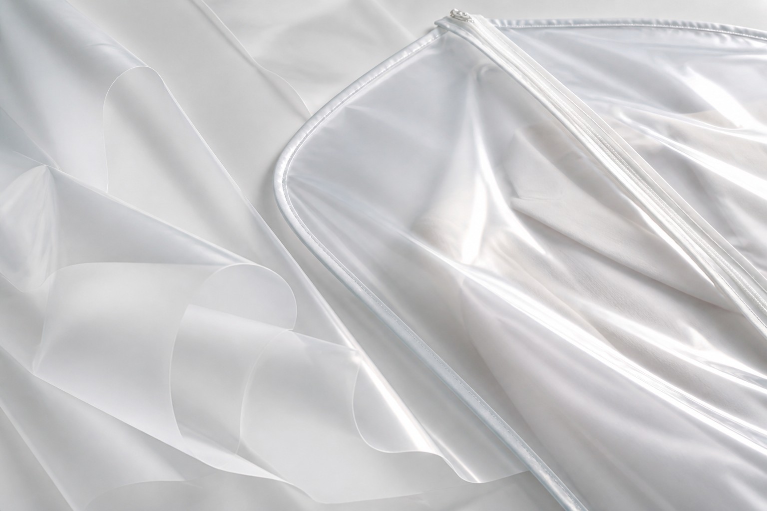 PEVA transparent water resistant suit cover material option